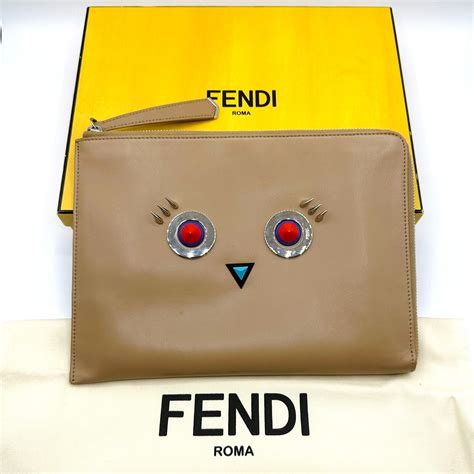 fendi monster smooth leather pouch|Fendi Pre.